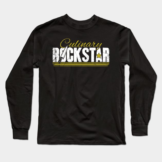 Culinary Rockstar chef Long Sleeve T-Shirt by captainmood